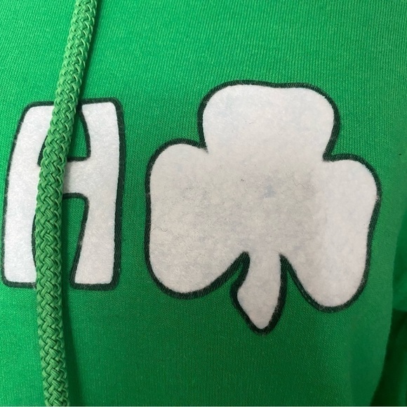St. Patrick’s Day Irish Hoodie Pull-over green long sleeve sweatshirt size Small - Picture 4 of 9
